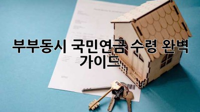 부부동시 국민연금 수령 완벽 가이드
