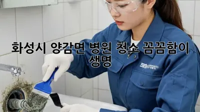 화성시 양감면 병원 청소, 꼼꼼함이 생명! 🏥✨